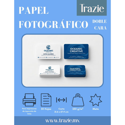 Papel Fotografico Mate doble cara Carta