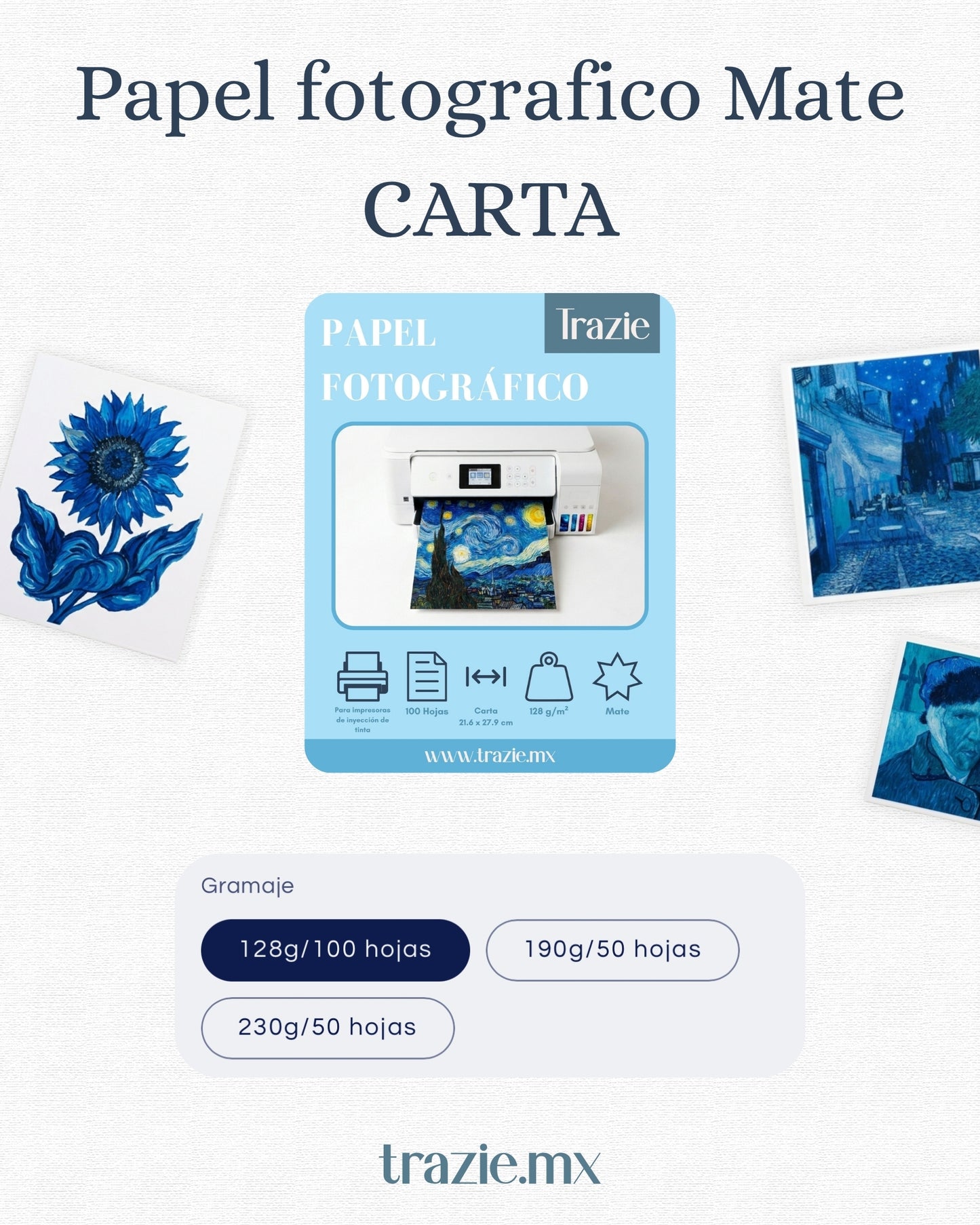 Papel Fotografico Mate Carta